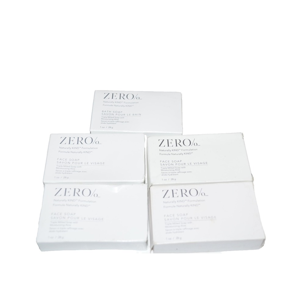 Gilchrist & Soames Zero% Hilton Hotels 5x 1oz Face Soaps Triple Milled Bar READ